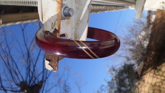 Cherry red vintage cherry red bakelite bracelet