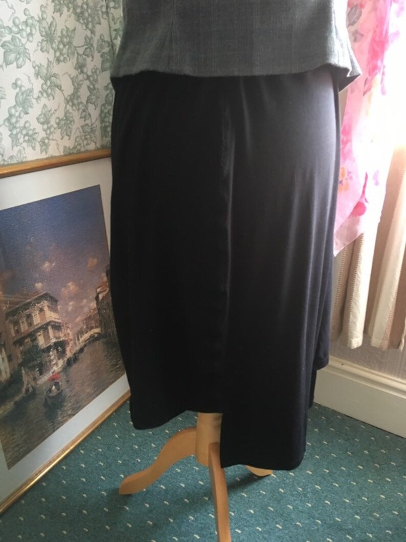 t-shirt to skirt refashion repurpose upcycle reuse boho festival wear UPCYCLED Black Cityscape