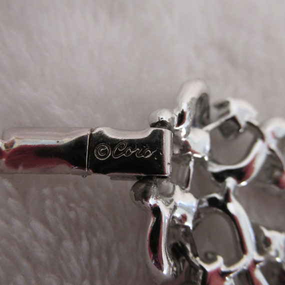 Coro Silvertone Aurora Borealis AB Rhinestone Lar… - image 3