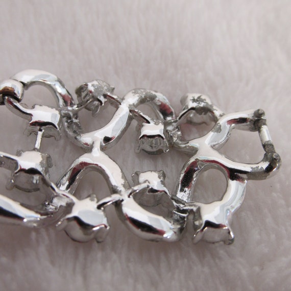 Coro Silvertone Aurora Borealis AB Rhinestone Lar… - image 4