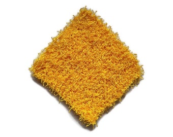 Little Scrubby Square - Ducky Yellow Non Scratch Dish Scrubber