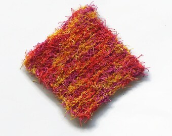 Pink & Yellow Scrubby Square - Non Scratch Dish Scrubber