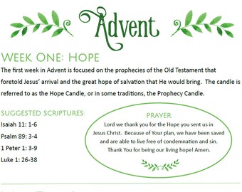 Advent PDF Devotional for the Family Instant Digital Download