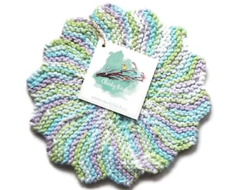 Snowflake Dish Cloths Hand Knit By Mom