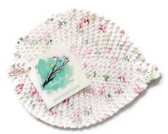 Leaf Dish Cloth - Monet Soft Pink & Green