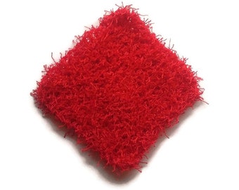Little Holiday Red Scrubby Square - Non Scratch Dish Scrubber