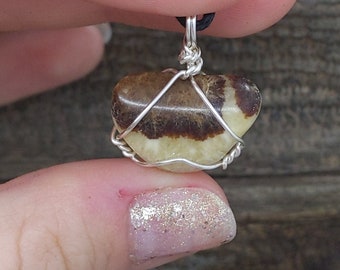 Gift idea necklace jewlery Handmade Macrame Pendant Gorgeous septarian nodule cabochon 3 statement piece