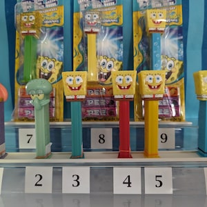 PEZ Dispensers ~ SpongeBob Squarepants, Patrick & Squidward  ~ Retired and/or Vintage