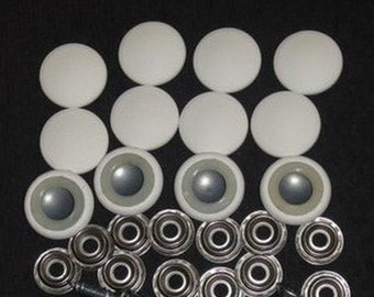 New Set Of 12 #30 Dura Snap Upholstery Buttons RV Boat Bright White Vinyl