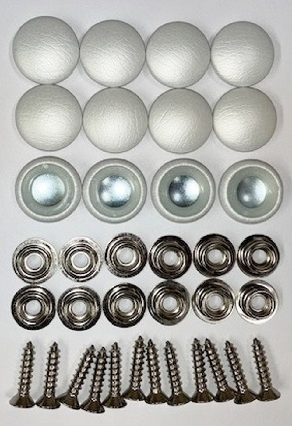 Vstar Products Set Of 12 Dura Snap Upholstery Buttons #30 Metallic