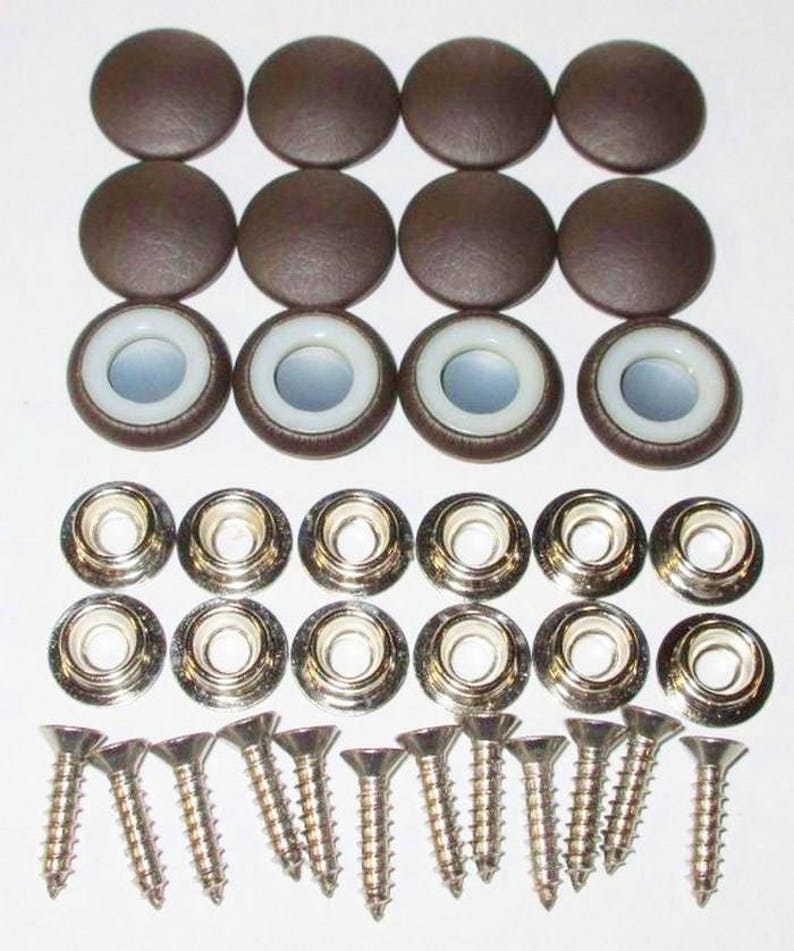 New Set Of 12 30 Dura Snap Upholstery Buttons RV Boat Dark Etsy