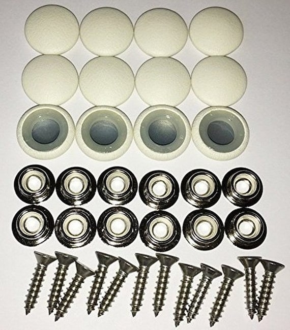 vStar Set Of 12 Dura Snap Upholstery Buttons #30 Light Ash Gray