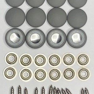 New Set Of 12 #30 Dura Snap Upholstery Buttons RV Boat Medium Gray