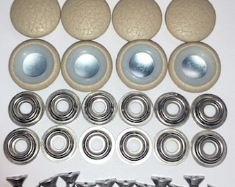 New Set Of 12 #30 Dura Snap Upholstery Buttons RV Boat Sand Ultraleather