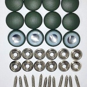 12 Pieces Dura Snap Upholstery Buttons #36 Medium Gray