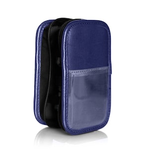 Essential Oil Presention Case, Roll-On, 24-Bottle, Navy Blue