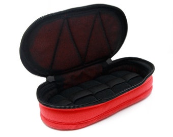 Essential Oil Carrying Case, Roll-On 5-15ml, 5-Bottle, Solid, Coral w/Black