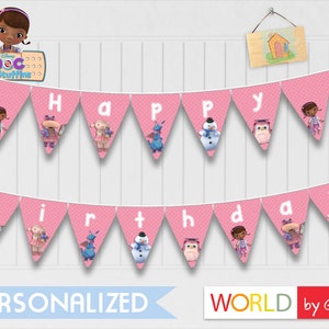 Doc McStufins Banner | Doc McStuffin | McStuffins Party Banner | Mcstuffins Birthday | Doc McStuffins Party Ideas