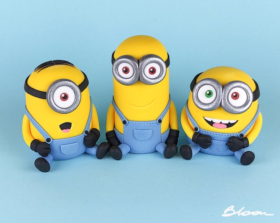 Oblea Comestible para Tartas Minions Stuart Kevin Bob 20 cm | El Escondite  de Lola