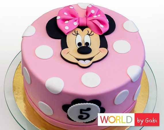 Horno farmacia Isaac Minnie Mouse Cake Topper / Minnie Mouse Fondant / Minnie Mouse - Etsy España