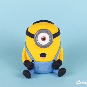 Minion Stuart Topper Minion Cake Topper Minions Cake Topper Despicable Me Topper Minions Party Minions Birthday image 1