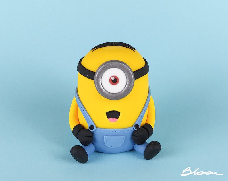 Minion Stuart Topper Minion Cake Topper Minions Cake Topper Despicable Me Topper Minions Party Minions Birthday image 1