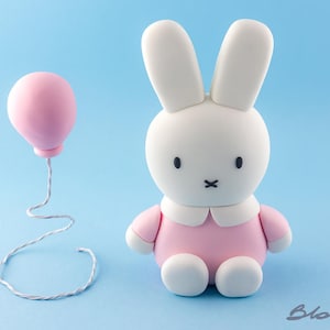 Bunny Cake Topper | Birthday Topper | Chritening Topper | Bunny Birthday | Bunny Baby Shower | Baby Shower | 1st Birthday | Girls Topper |