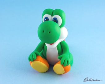 Yoshi Cake Topper | Super Mario Birthday Fondant Topper