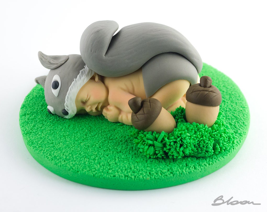 Squirrel Baby Topper Squirrel Topper Baby Squirrel Baby Etsy