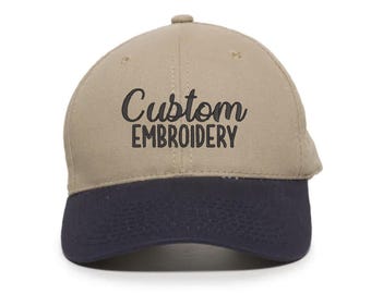 Outdoor Cap BCT-600 Brushed Twill Hat | Custom Embroidery | Text Embroidery | Custom Logo Embroidery