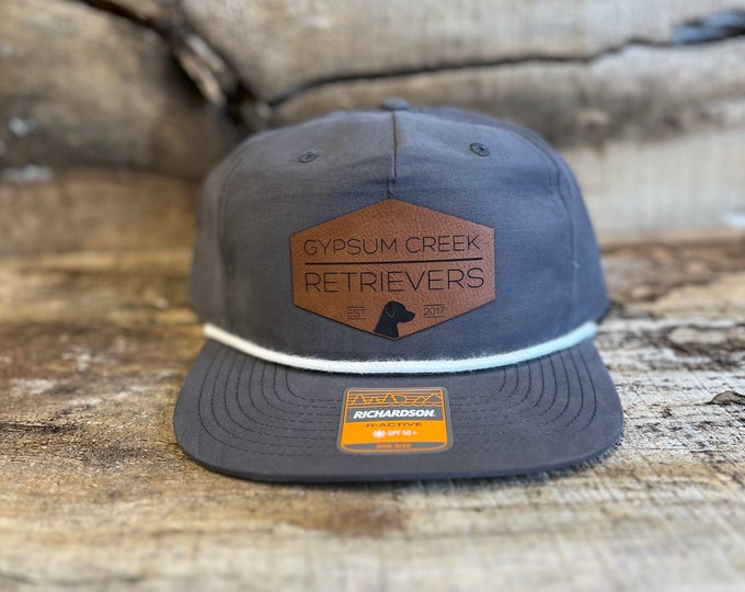 Richardson 256 Umpqua Hat With Custom Vegan Leather Patch Bulk Hats ...