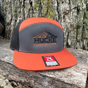 Custom Embroidered Richardson 168 7 Panel Trucker Hat | Personalized Cap | Custom Embroidered Logo | Custom Hat | Business Merch