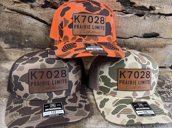 Richardson 112PFP Camo Five Panel Trucker With Custom Vegan