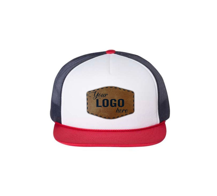 Richardson 113 Foamie Trucker Cap With Custom Vegan Leather Patch