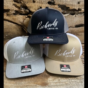 Custom Embroidered Richardson 112 Mesh Back Trucker Hat | Personalized Cap | Custom Embroidered Logo | Custom Hat | Business Merch