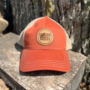 Richardson 111 Garment Washed Trucker Hat | Custom Leatherette Patch | Bulk Hats | Custom Logo Hats | Engraved or Full Color Patch