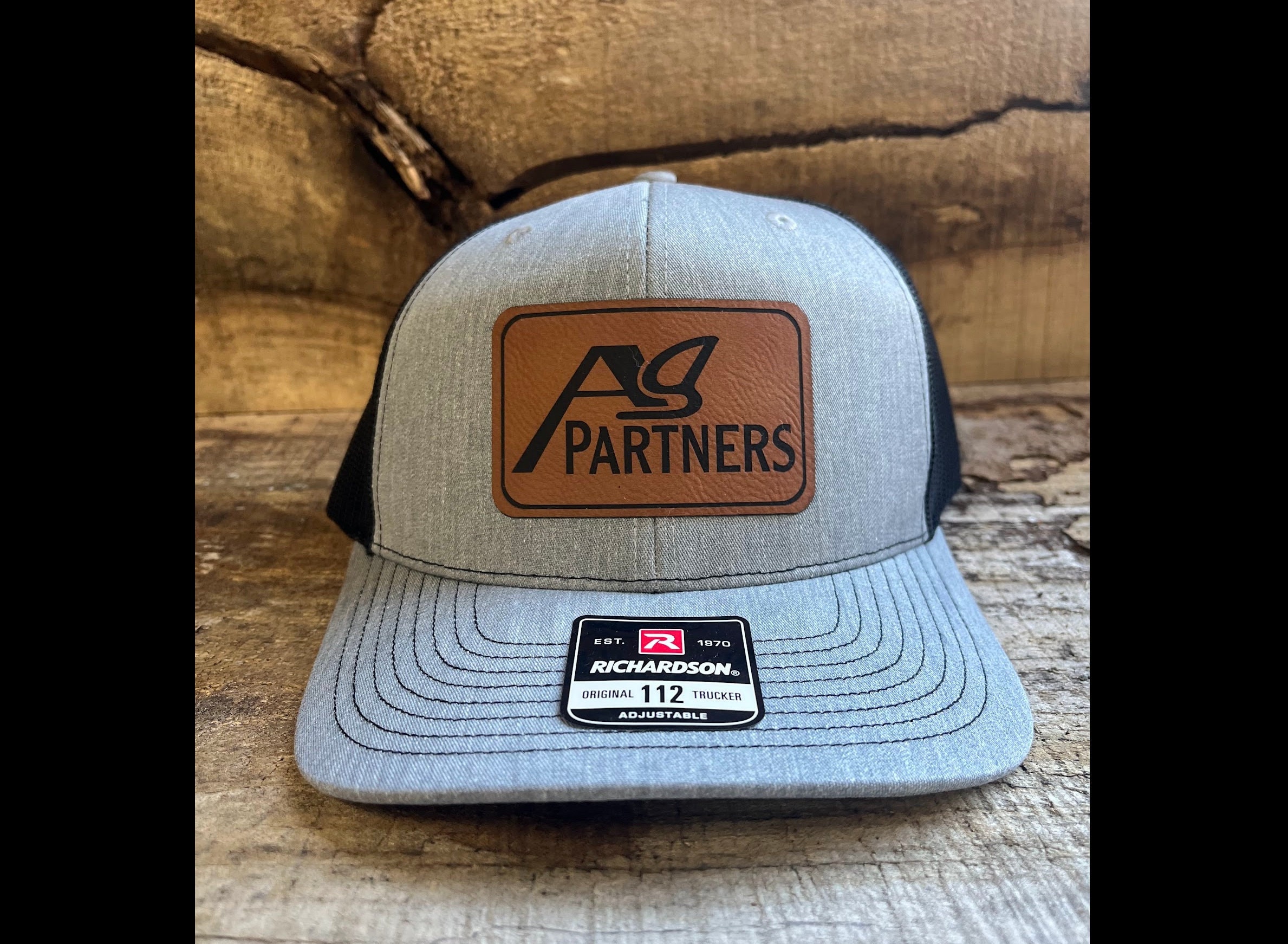 Richardson 112 X-Large Mesh Back Trucker Hat, Leather Patch Hat, Bulk Hats, Custom Logo Hats, Leather Patch Hat