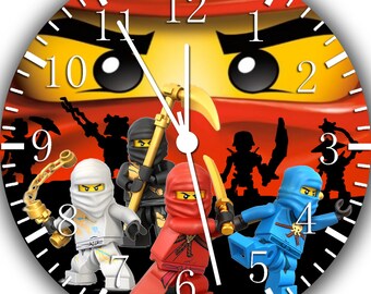 Ninja Ninjago Frameless Borderless Wall Clock X46 Nice for Gift or Room Wall Decor