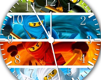 Ninja Ninjago Frameless Borderless Wall Clock X46 Nice for Gift or Room Wall Decor