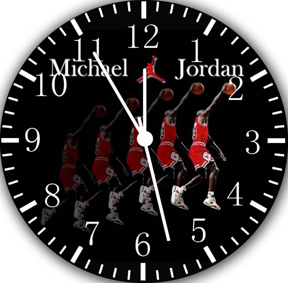 Michael Jordan Frameless Borderless Wall Clock E383 Nice For Etsy