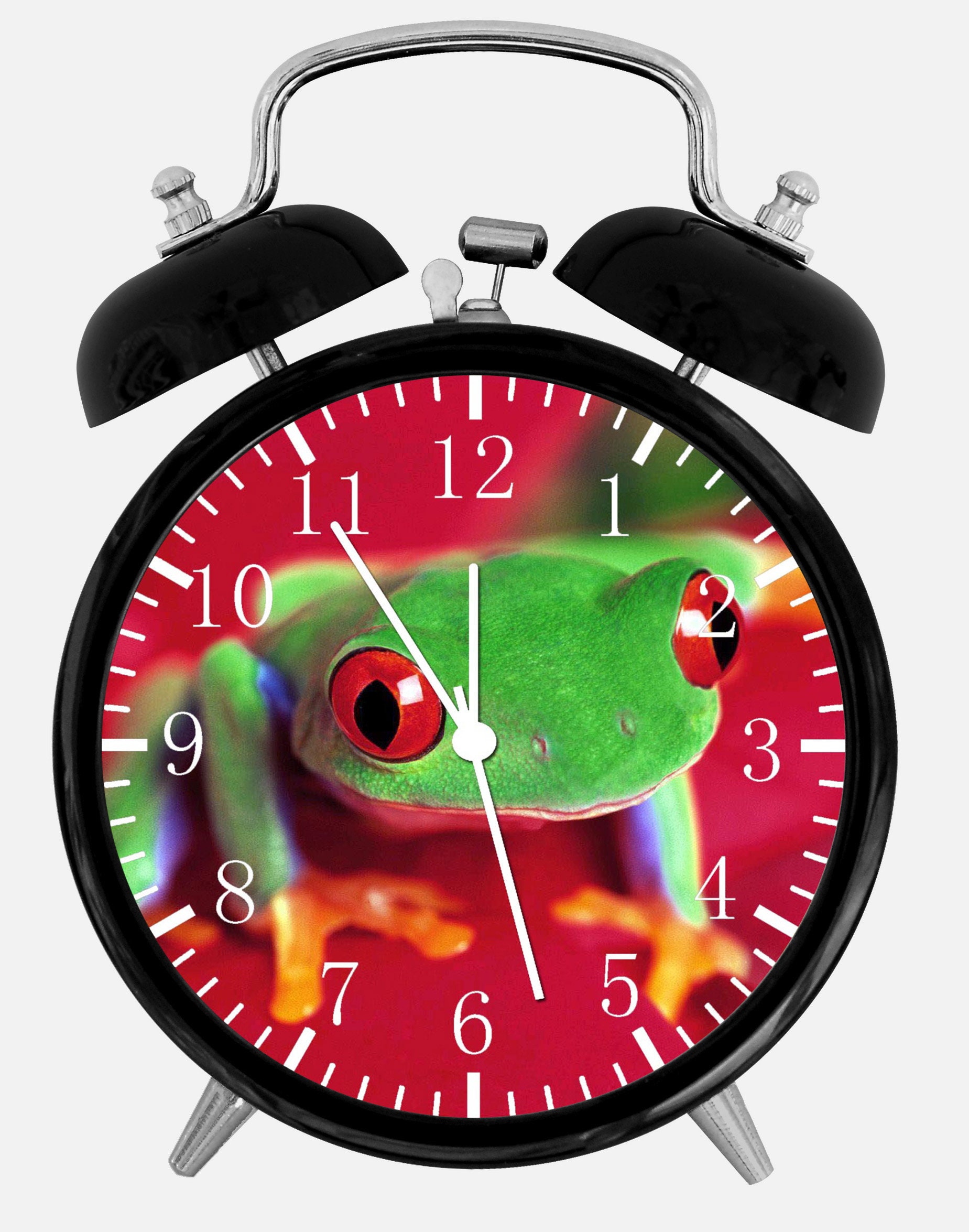 Cute Green Frog Alarm Desk Clock 4 Home Office Decor Etsy