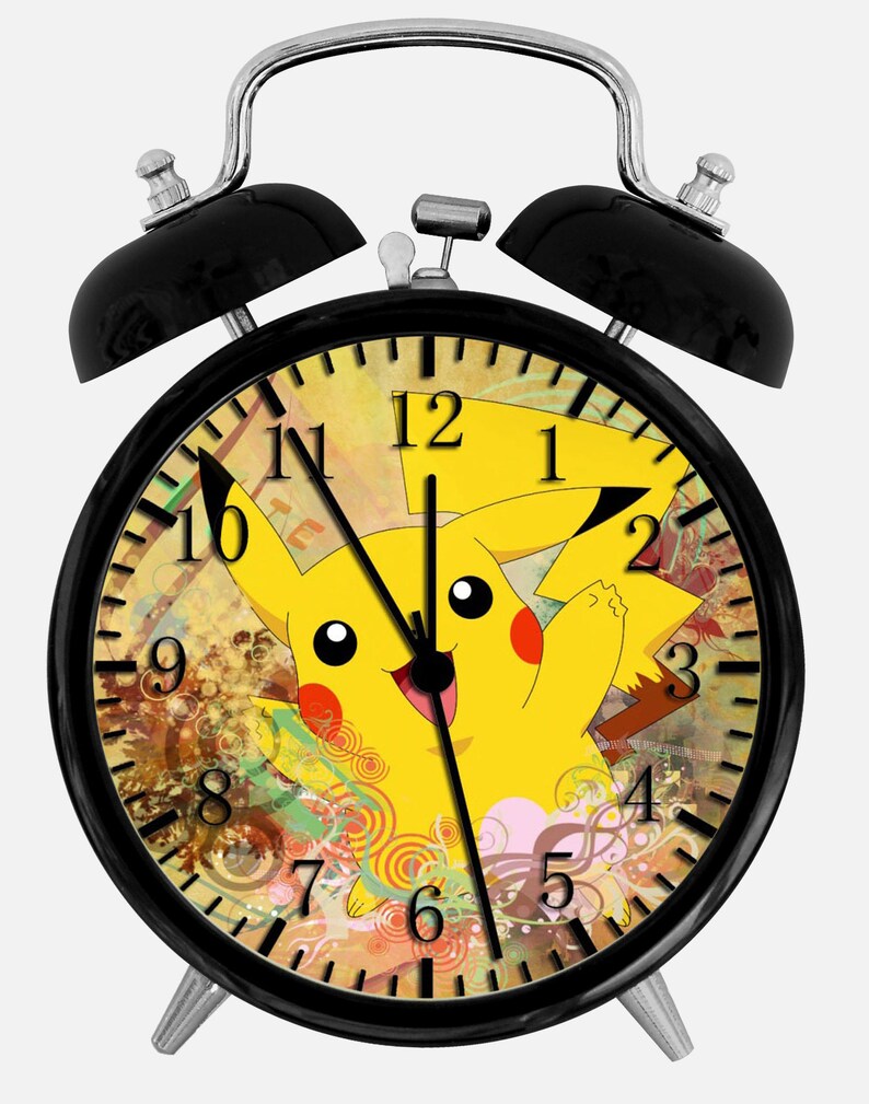 Pokemon Pikachu Alarm Desk Clock 3.75 Home Office Decor Etsy