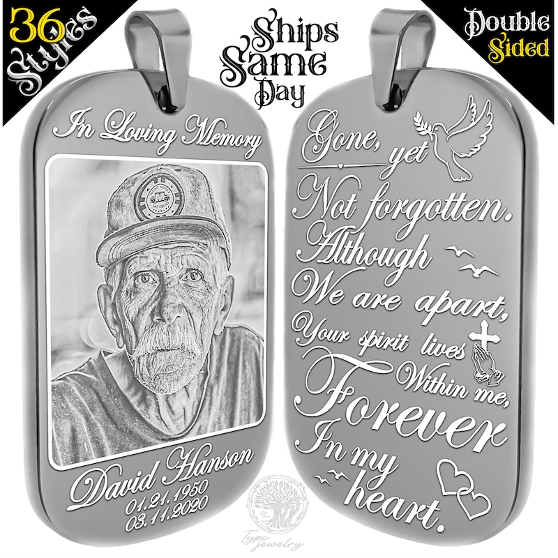 Dog Tag Remembering - Etsy