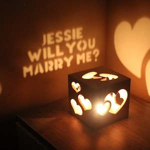 Proposta di matrimonio personalizzata "Vuoi sposarmi?", idee per proposte di matrimonio, decorazioni uniche per proposte di matrimonio, scatola per messaggi di proposta di fidanzamento.