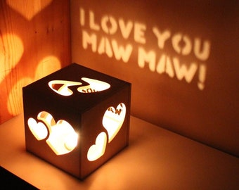 Mothers Day Gift Ideas for Grandma, Mothers Day Gift for Nanny, New Grandma Gift, Sentimental Gifts for Mom, Custom Message Light Up Box