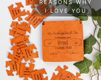 Fernbeziehung Geschenk für Freund, personalisierte Geschenke für Ihn, Jahrestagsgeschenke für Männer, lustiges LDR-Paar-Puzzle-Liebesgeschenk