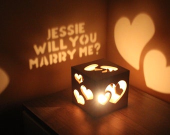 Personalized Will You Marry Me Proposal, Marriage Proposal Ideas, Unique Wedding Proposal Decoration, Engagement Proposal Message Box