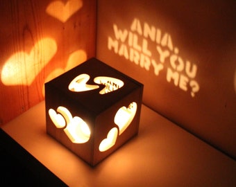 Will You Marry Me Surprise Message Box, Personalized Marriage Proposal, Marry Me Engagement Gift, Wedding Proposal Idea, Unique Proposal Box