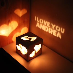 Unique Gifts for Women, Anniversary Gifts for Wife, Romantic Girlfriend Birthday Gift, Personalized Bedroom Lighting Gift for Her image 2