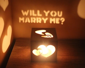 Wedding Proposal, Will You Marry Me, Personalized Marriage Proposal, Unique Proposal Message Box, Wedding Gift Ideas